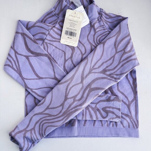 Fabletics Set of 2 Crop Tops Magenta Pink  Lilac Purple L - Picture 6 of 6